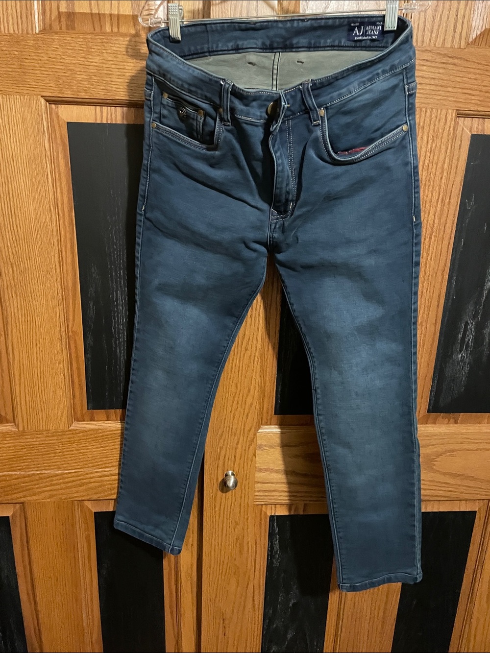 Armani Men’s Skinny Jeans in Dark Blue Wash